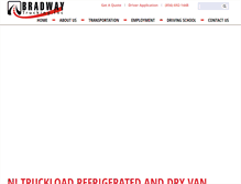 Tablet Screenshot of bradwaytrucking.com